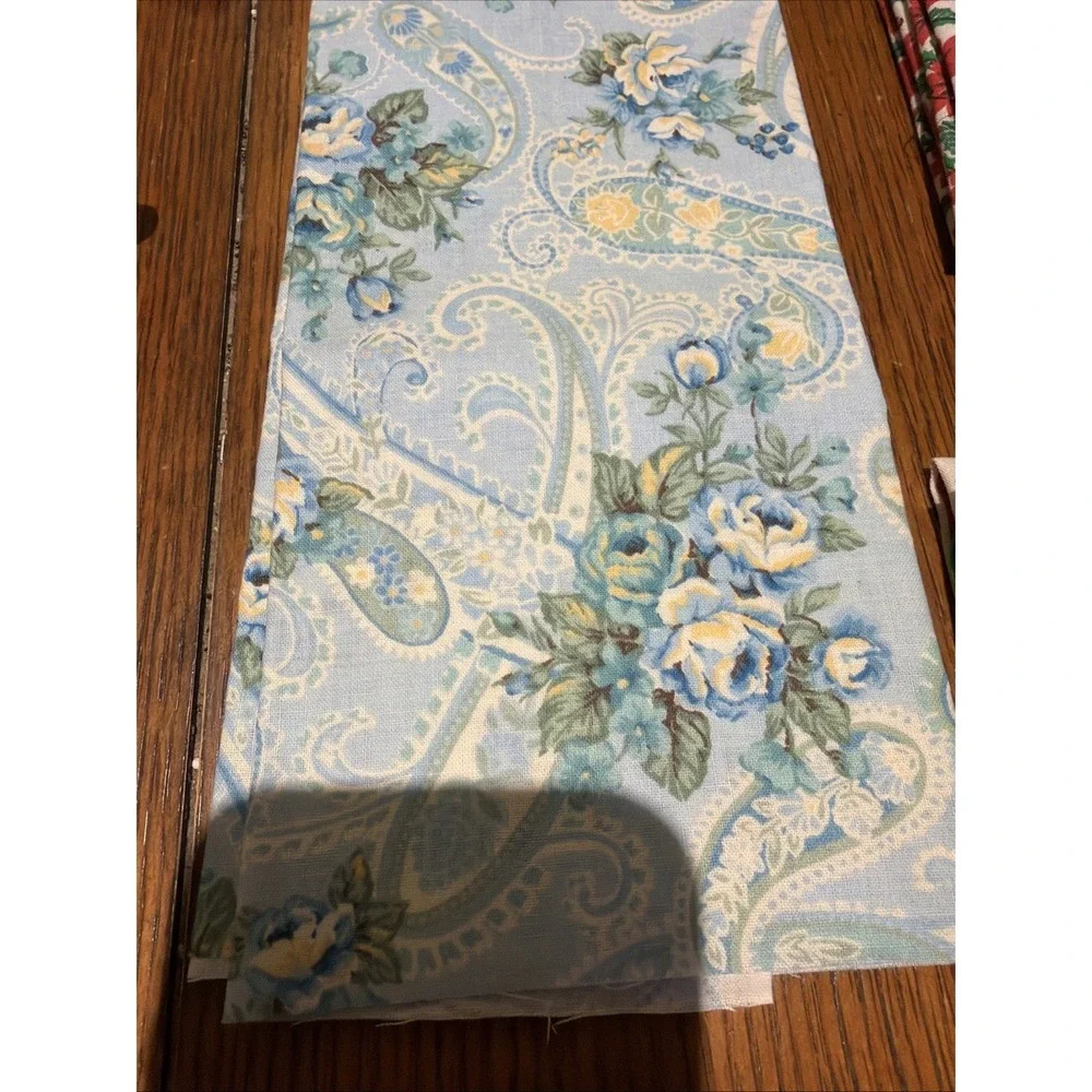 Vintage Fabric Remants: Sun, Bunnies, Florals Poinsettias
